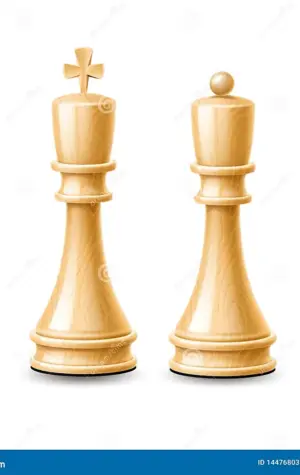 Шахматы Король и Королева вектор