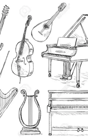 Симфонические инструменты для рисования детям