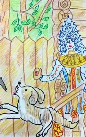 Сказка о мёртвой царевне и семи богатырях рисунок