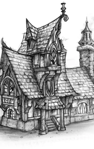 Сказочный средневековый дом