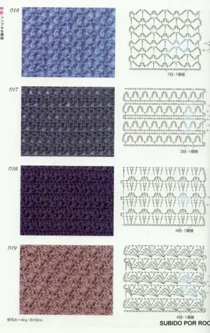 Схемы вязания крючком плотная вязка