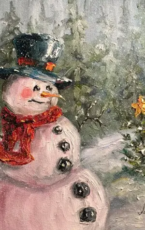 Снеговик картины художников