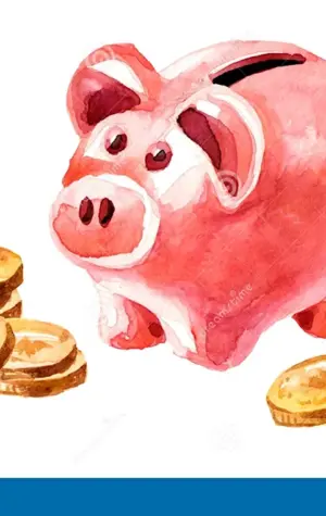 Свинка копилка с монетами