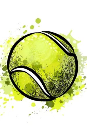 Теннисный мяч вектор