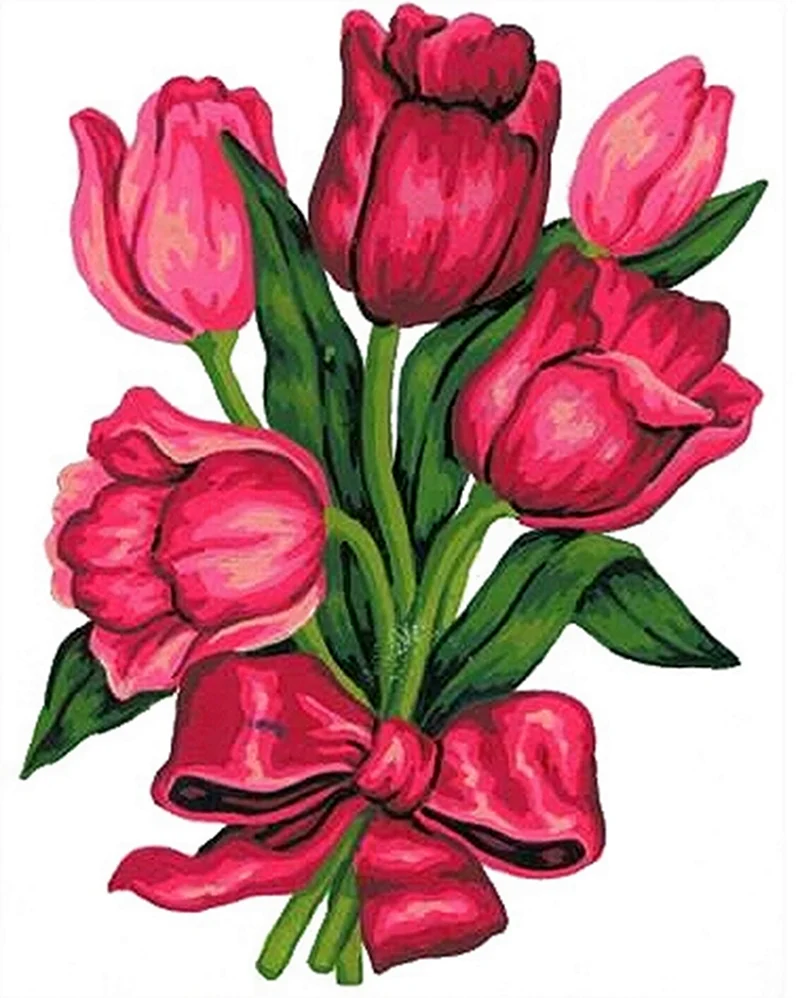 Тюльпаны рисунок