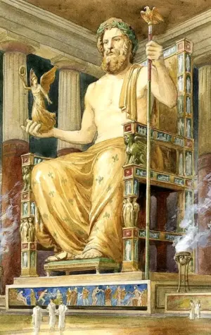 Третье чудо света статуя Зевса в Олимпии