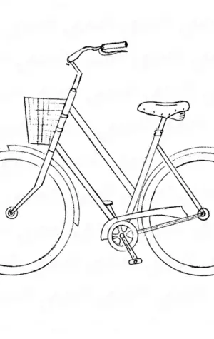 Велосипед карандашом