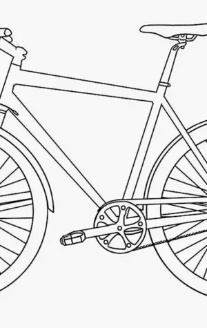 Велосипед раскраска