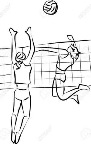 Волейбол рисунок