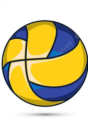 Волейбольный мяч мультяшный