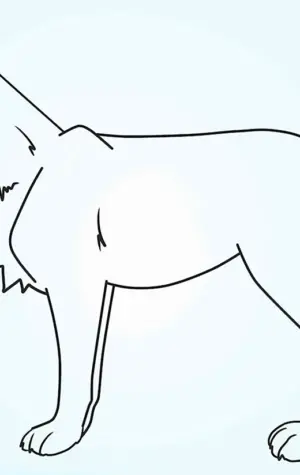 Волк рисунок карандашом для детей