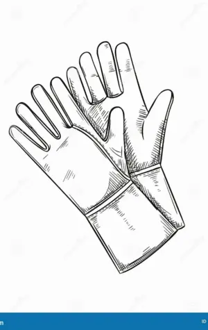 Женские перчатки эскиз