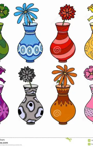 Эскиз вазы для цветов