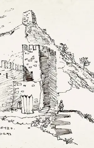 Генуэзская крепость зарисовки