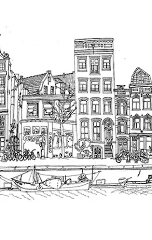 Кейзерсграхт Амстердам рисунок
