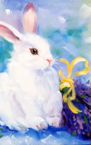 Кролик живопись