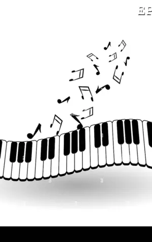 Нарисованные клавиши пианино