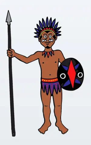Нарисовать аборигена