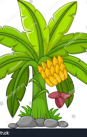 Пальма с бананами для детей