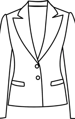 Пиджак нарисованный