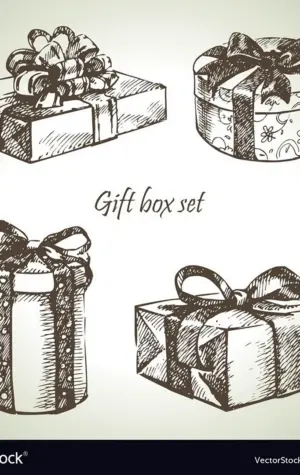 Подарочная коробка рисования