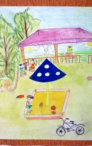 Рисование на тему детский сад
